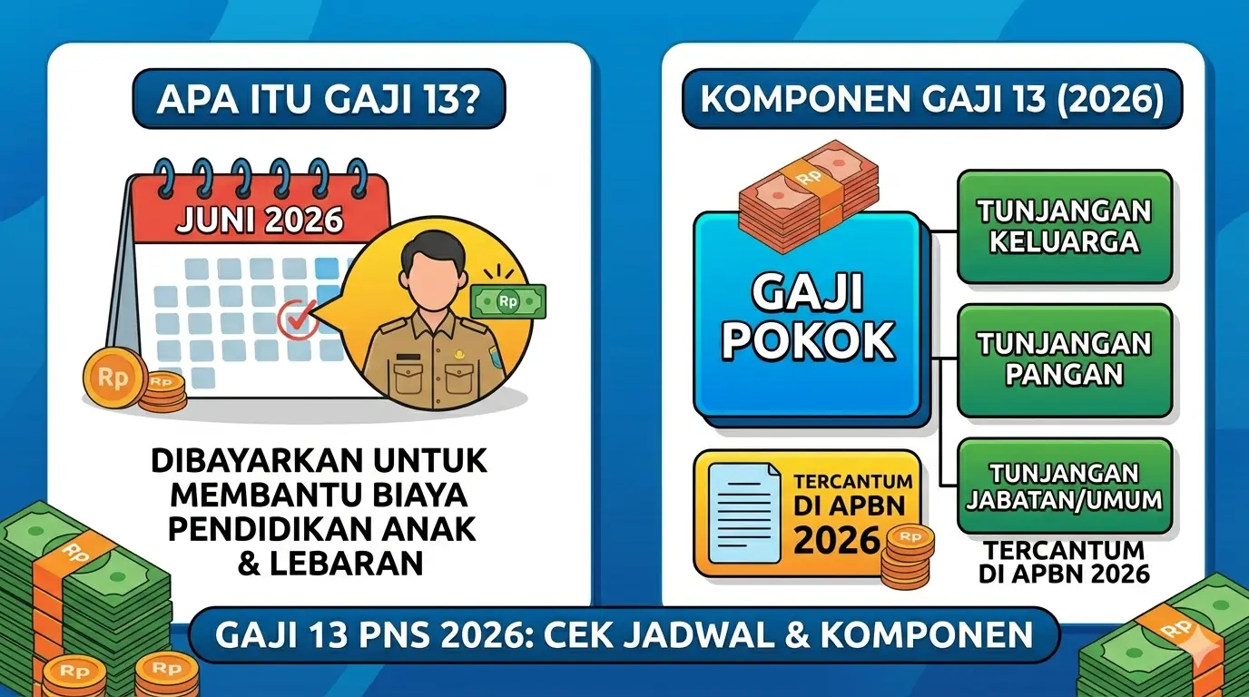Gaji 13 PNS 2026 cair jadwal pencairan dan besarannya
